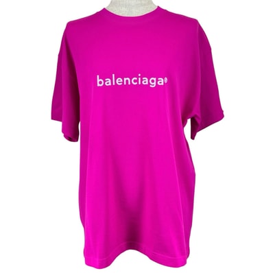 未使用品 バレンシアガ 半袖Tシャツ ピンク レディース S