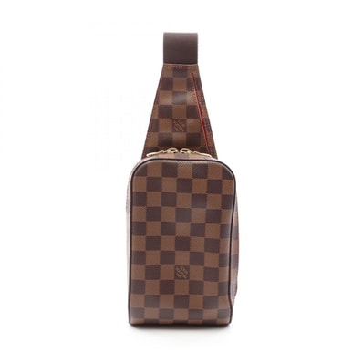 ルイ・ヴィトン LOUIS VUITTON ジェロニモス ウエストバッグ ボディバッグ バッグ PVCコーティングキャンバス ダミエ エベヌ メンズ レディース ブラウン系 N51994 【中古】