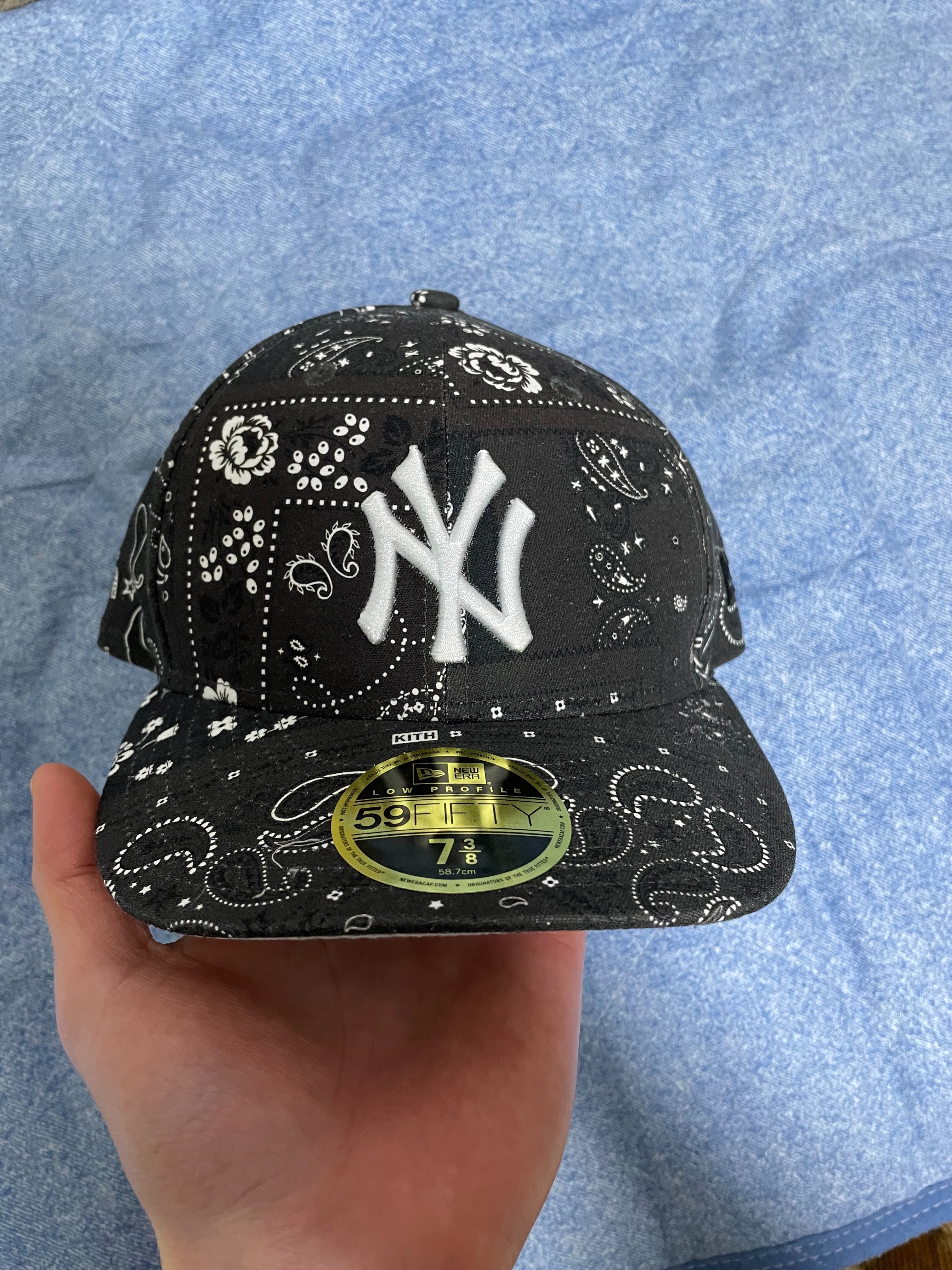 KITH × NEW ERA Yankees Deconstructed Bandana Low Profile "Shadow"