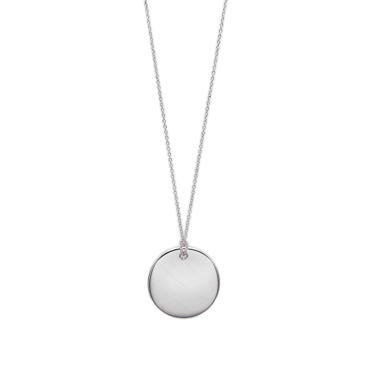 TIFFANY&Co. ティファニー ラウンドプレート エルサペレッティ ネックレス
 ペンダント SV925 シルバー 新品仕上済 ユニセックス
 【中古】