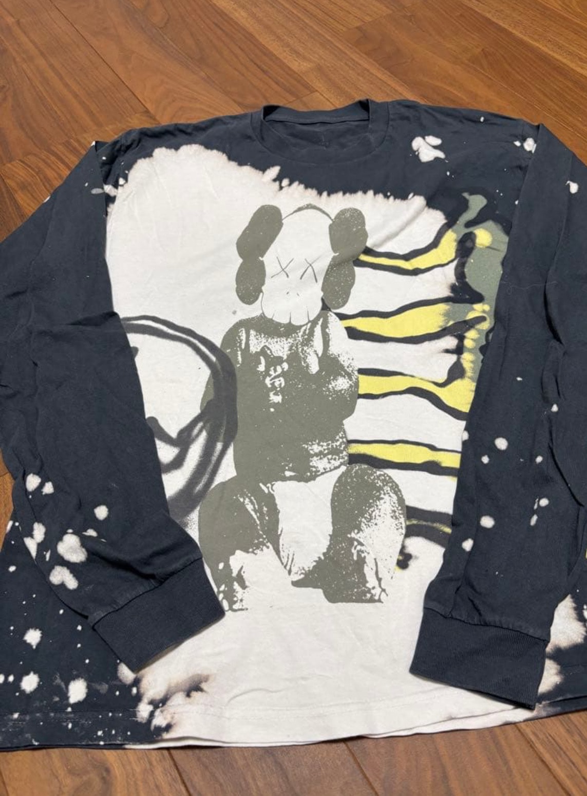 Travis Scott Cactus Jack x KAWS For Fragment L S Tee "Gray"