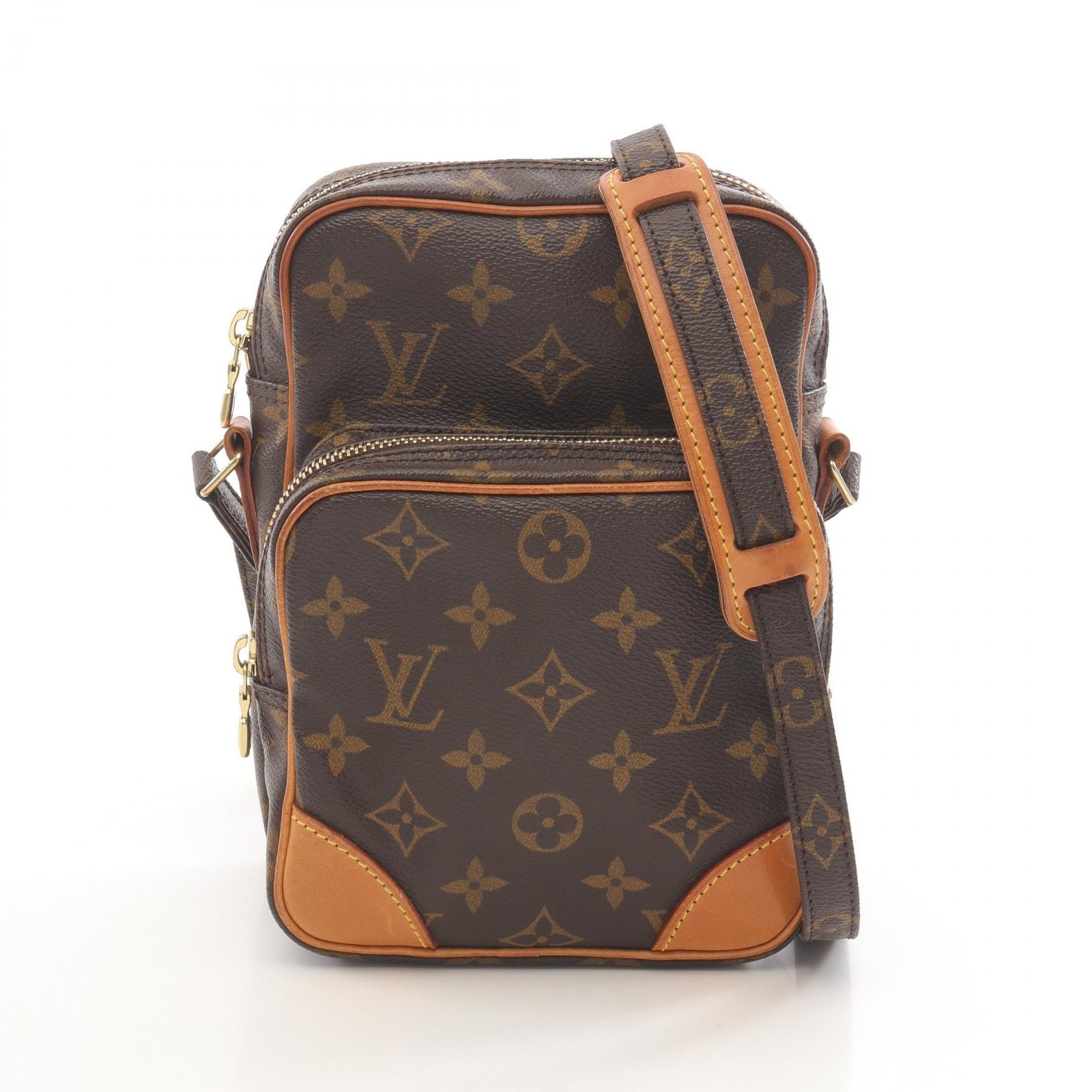 ルイ・ヴィトン LOUIS VUITTON アマゾン ショルダーバッグ バッグ PVCコーティングキャンバス レザー モノグラム レディース ブラウン系 M45236 【中古】