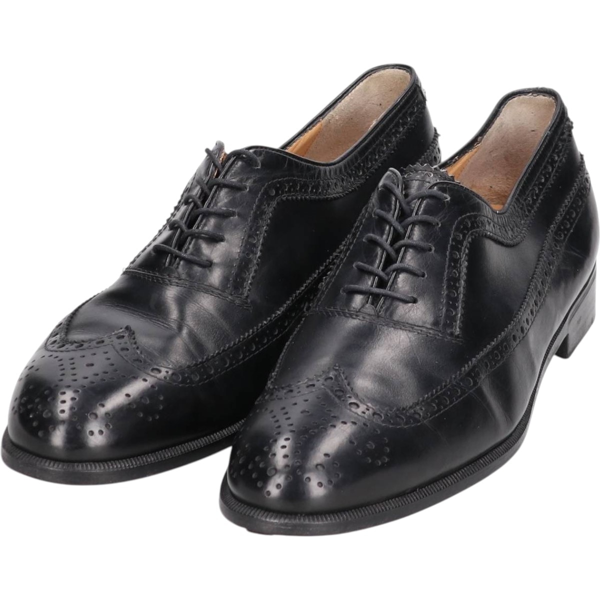 古着 フェラガモ Salvatore Ferragamo ウイングチップシューズ イタリア製 8 2/1 D メンズ26.5cm相当/saa013819