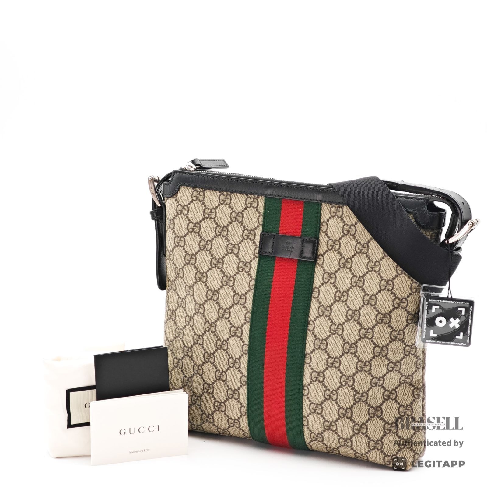 GUCCI グッチ シェリーライン GGスプリーム シェリーライン 387111 585795 ショルダーバッグ Canvas Beige レディース