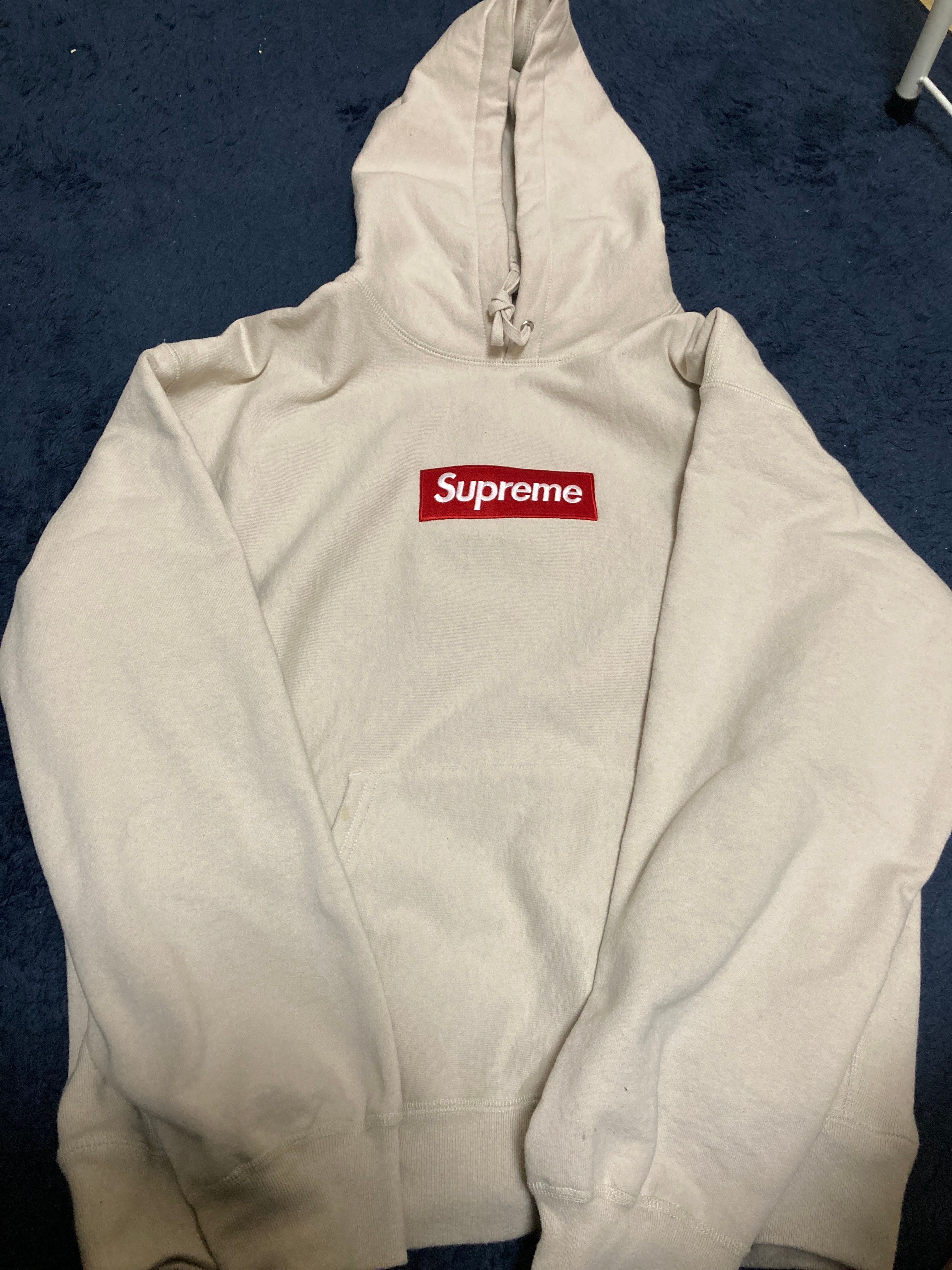 Supreme Box Logo Hooded Sweatshirt "Stone" (24FW)