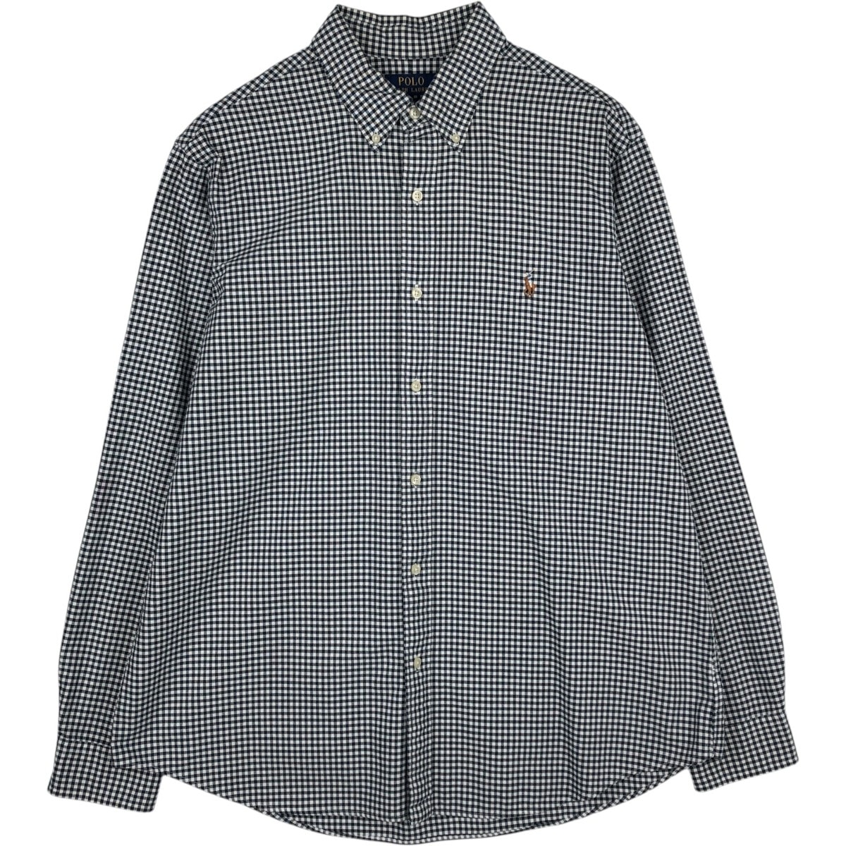 古着 ラルフローレン Ralph Lauren POLO RALPH LAUREN CLASSIC FIT ギンガムチェック 長袖 ボタンダウンチェックシャツ メンズXL相当/eaa632568