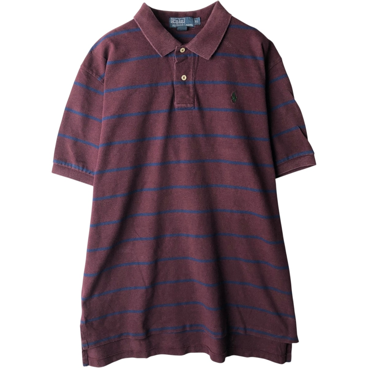 古着 ラルフローレン Ralph Lauren POLO by Ralph Lauren 半袖 ボーダー ポロシャツ メンズXL相当/eaa637477