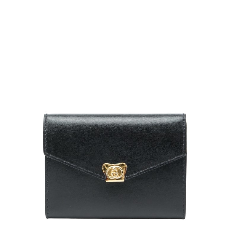 グッチ - 手帳カバー 031 379 4328 ブラック レザー レディース GUCCI 【中古】