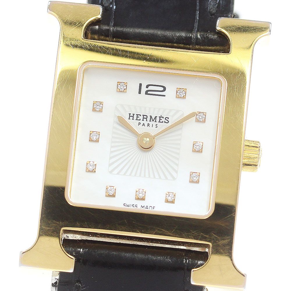 エルメス Hウォッチ HH1.202 レディース 【中古】