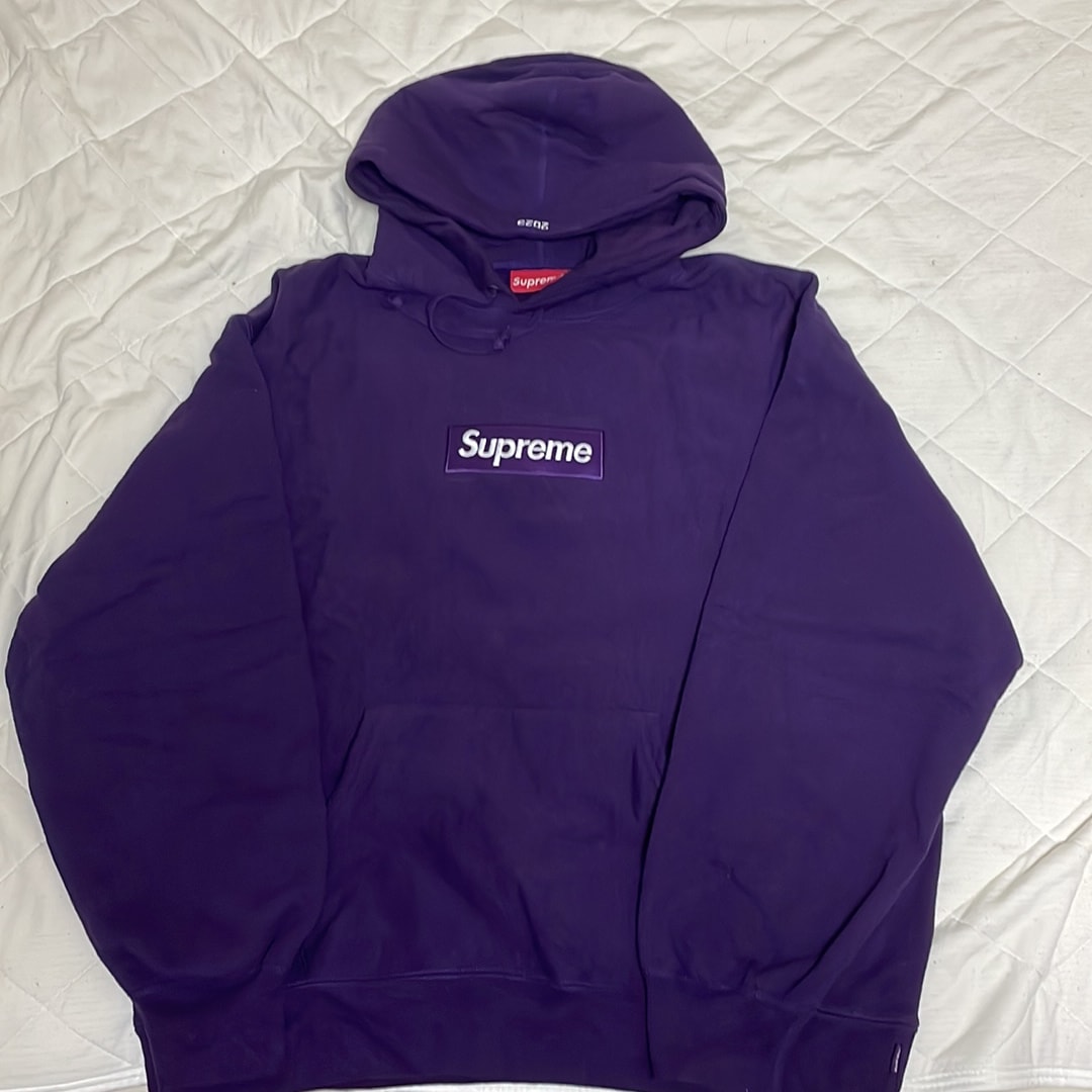 Supreme Box Logo Hooded Sweatshirt "Purple" (23FW)