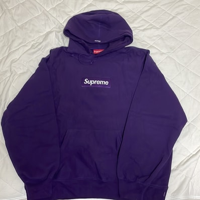 Supreme Box Logo Hooded Sweatshirt "Purple" (23FW)