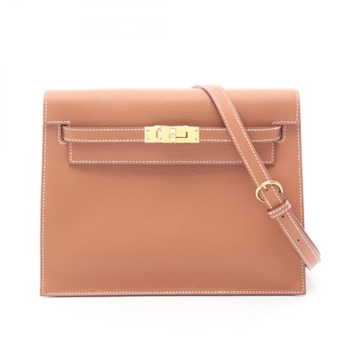 エルメス HERMES ケリーダンス2 ショルダーバッグ バッグ レザー エバーカラー エバーカラー ゴールド K刻印(2025年製造) レディース ブラウン系 【中古】