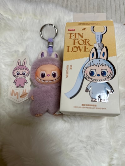 POP MART THE MONSTERS (LABUBU) Pin for Love Series-Vinyl Plush Pendant (A-M) M