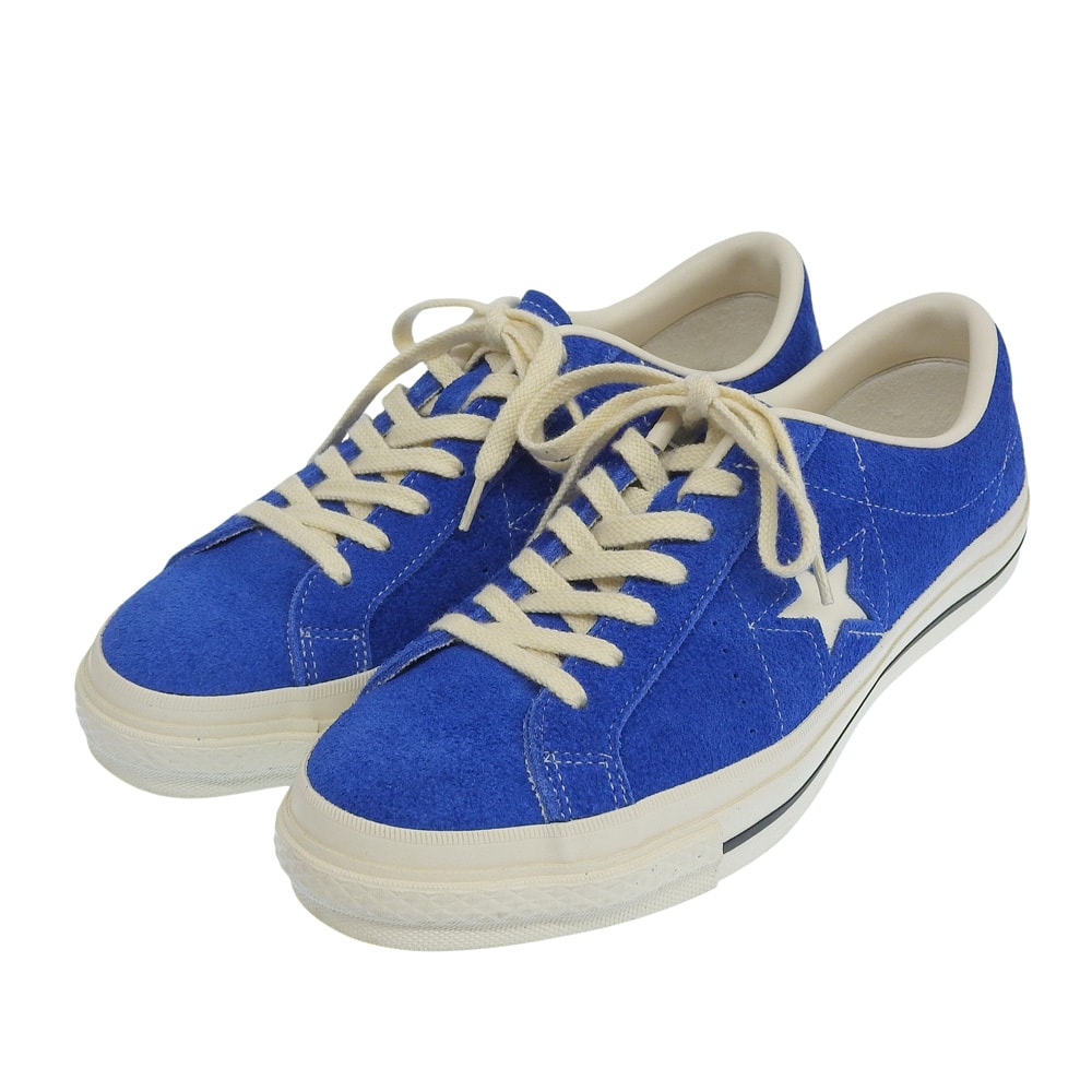 コンバース 新品同様 ONE STAR J SUEDE 50th記念モデル スニーカー シューズ メンズ ブルー 25.0cm 6.5(US)