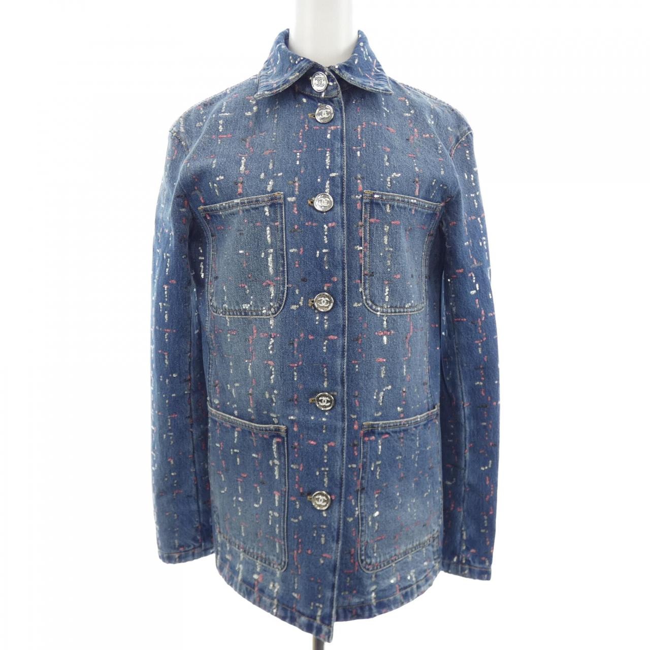 シャネル CHANEL METIERS D’ART LOOK 38 P75259V66855 23A デニムジャケット