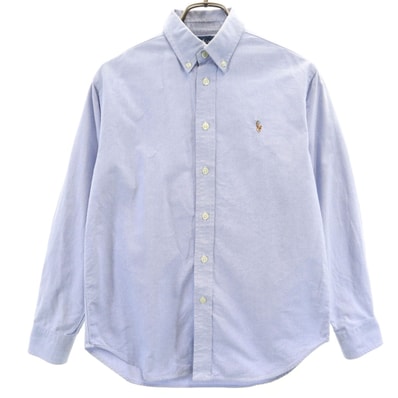RALPH LAUREN ラルフローレン 長袖 オックスフォード ボタンダウンシャツ 12 青紫系