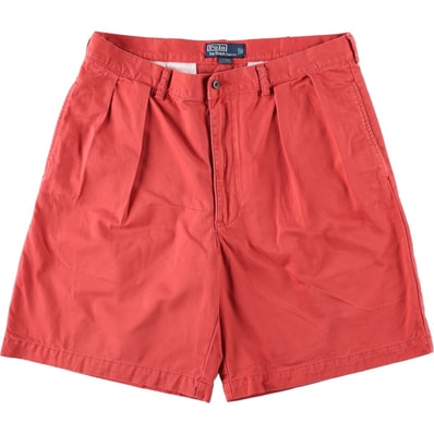 古着 ラルフローレン Ralph Lauren POLO by Ralph Lauren TYLER SHORT ツータック チノショーツ ショートパンツ メンズw36相当/eaa669457