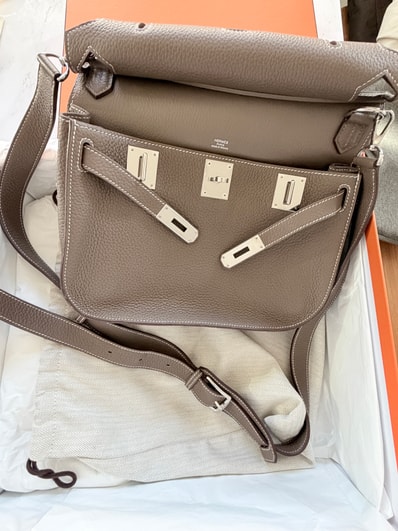極美品 エルメス ジプシエール28トリヨン エトゥープ