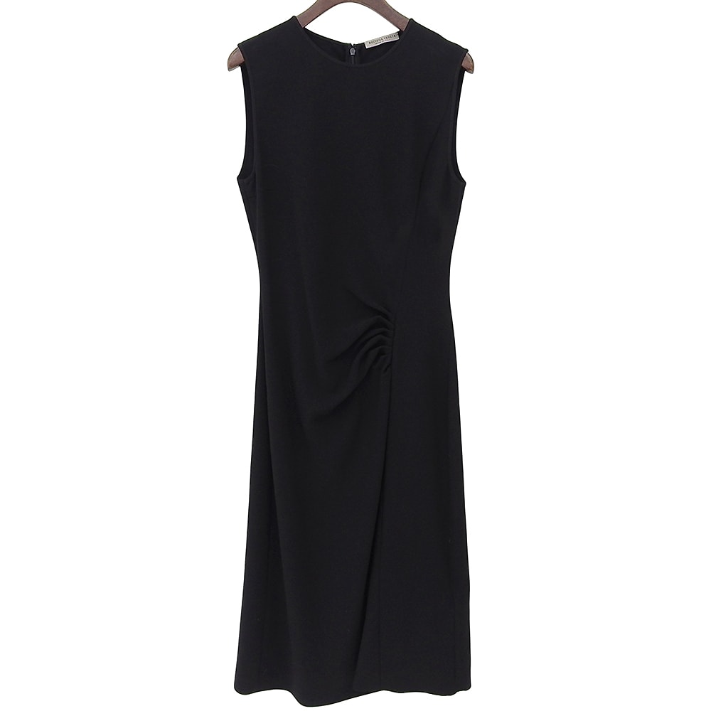 ボッテガヴェネタ 新品同様 ジャポネーズ クレープ ワンピース レディース ブラック 38 628433 20年製 38