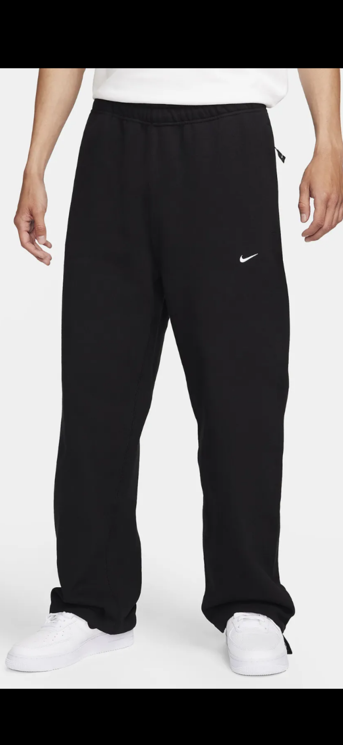 ★NIKE★NSW SWOOSH OPEN HEM フリースパンツ★