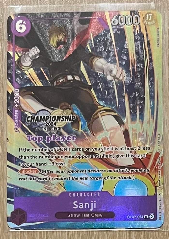 サンジ SR [OP07-064]【英語版】(プロモーションカード「チャンピオンシップ 2024 トッププレイヤーパック」)