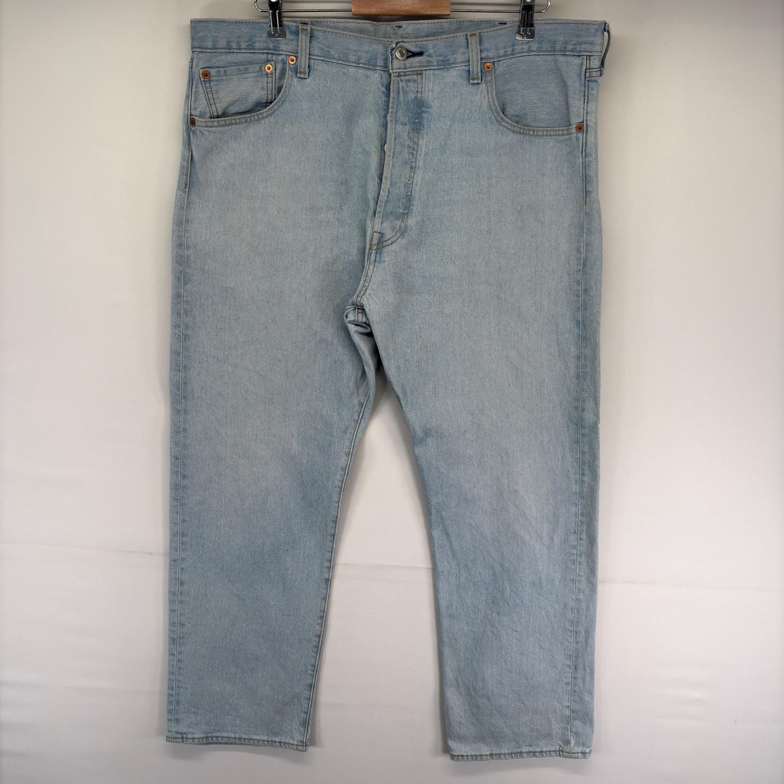 古着 リーバイス Levi's デニム パンツ 501 ストレート 5ポケット 大きいサイズ ボタンフライ ジーンズ ジーパン  ブルー系 メンズ