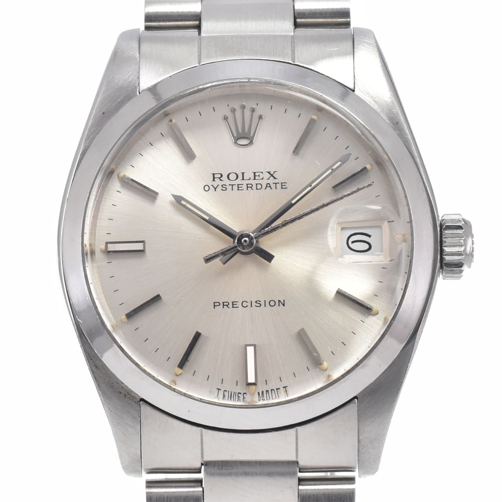 ロレックス ROLEX 6466 ヴィンテージ オイスターデイト Cal.1225 シルバー 手巻き ユニセックス 良品 腕時計 E#149790