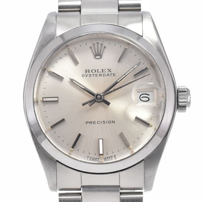 ロレックス ROLEX 6466 ヴィンテージ オイスターデイト Cal.1225 シルバー 手巻き ユニセックス 良品 腕時計 E#149790