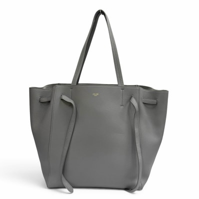 極美品 セリーヌ トートバッグ カバファントム スモール グレー 18902