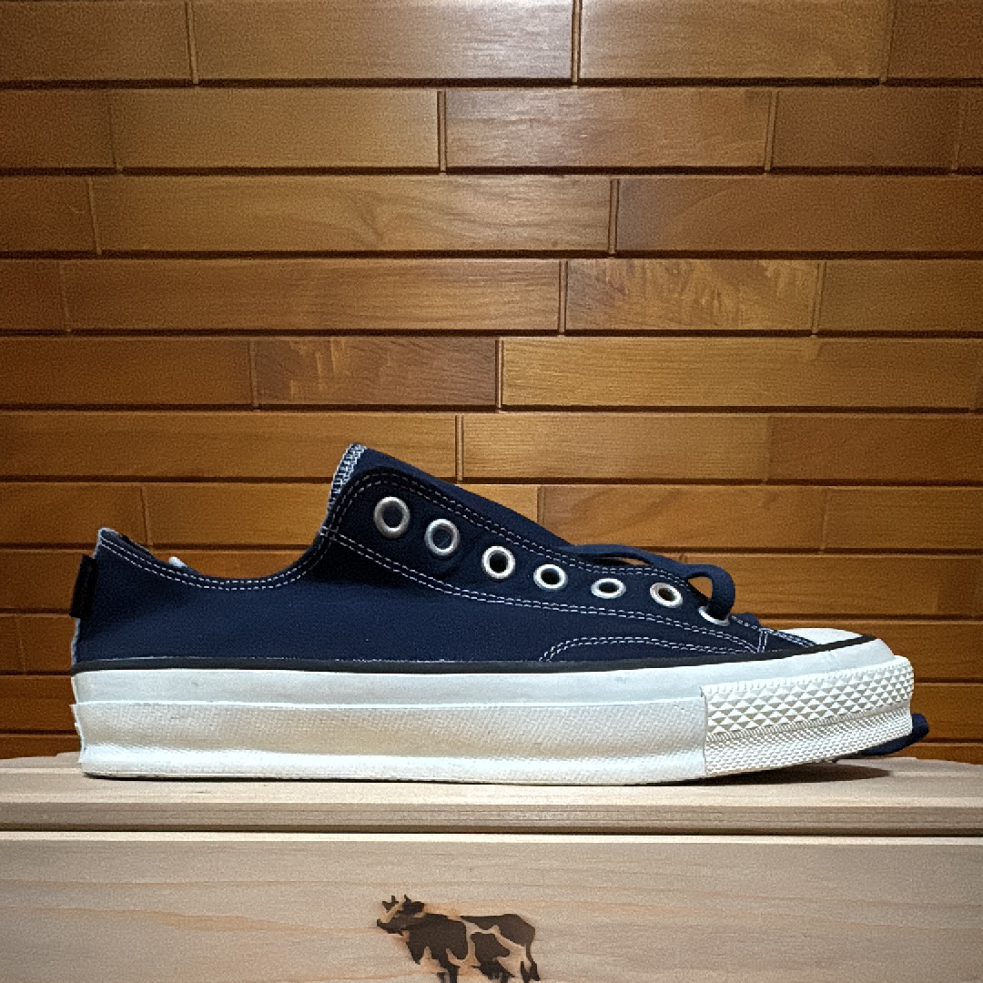 nonnative Dweller Trainer Low Cotton Canvas Over Dye With GORE-TEX By SPINGLE MOVE "Dark Navy"