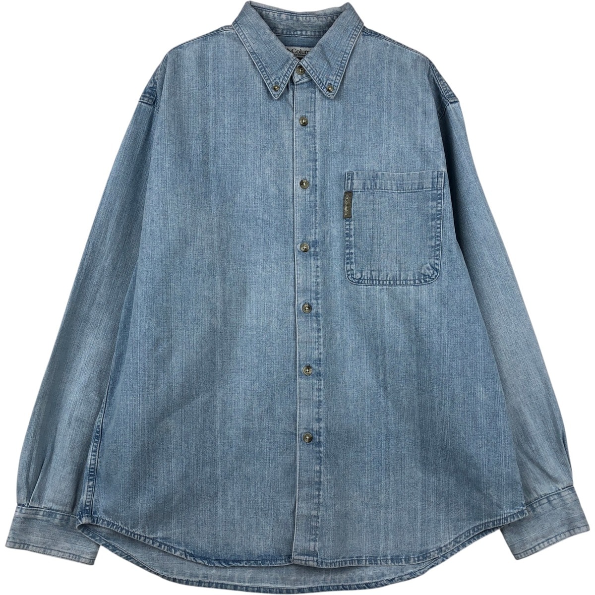 古着 コロンビア Columbia 長袖 ボタンダウンデニムシャツ メンズL相当 ヴィンテージ/eaa646682