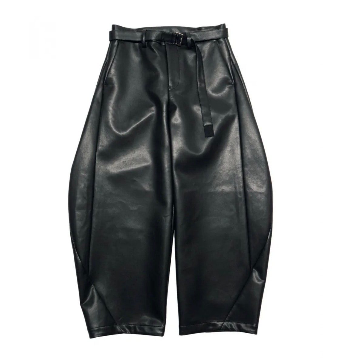 26ss sacai サカイ レザーパンツ leather パンツ pants バルーンパンツ ワイドパンツ