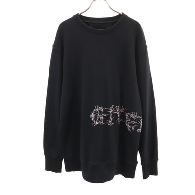 GIVENCHY ジバンシィ ポルトガル製 長袖 スウェット トレーナー S ブラック