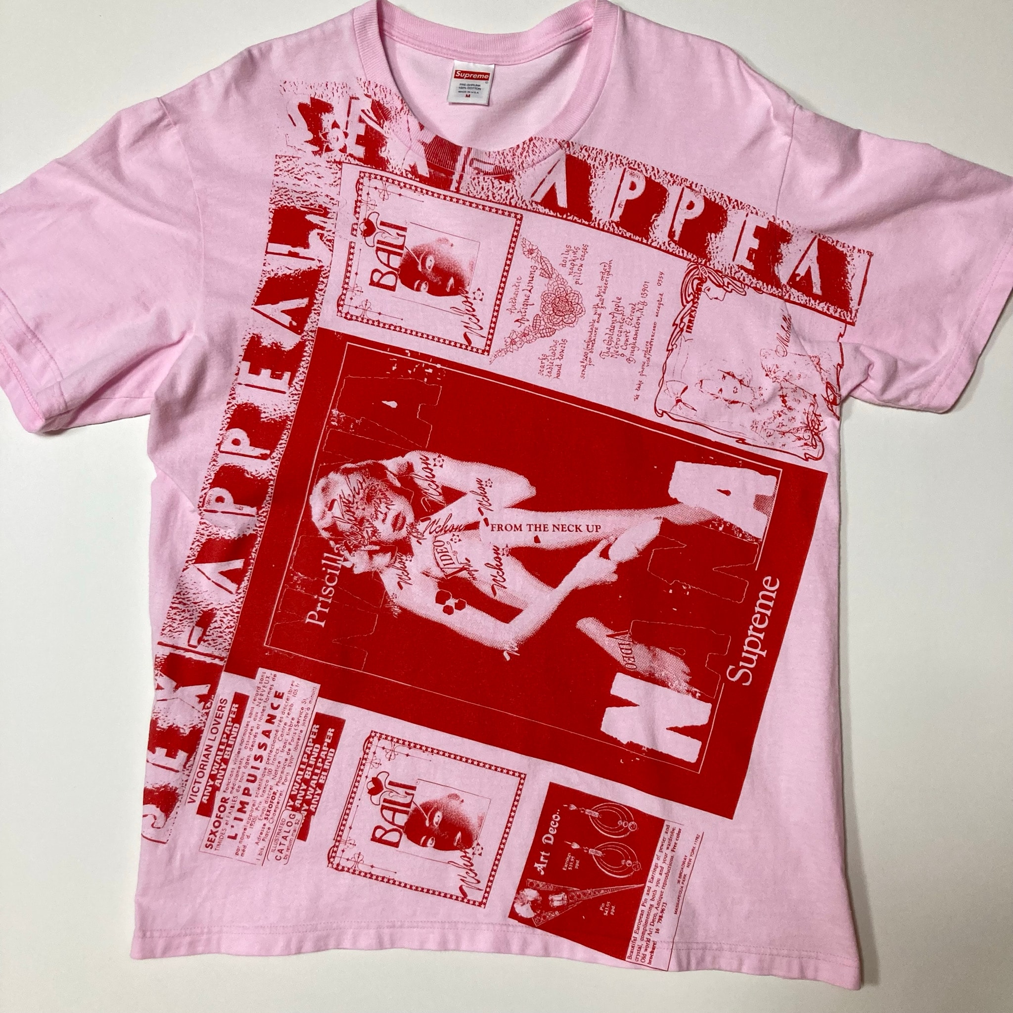 Supreme Collage Tee "Light Pink"