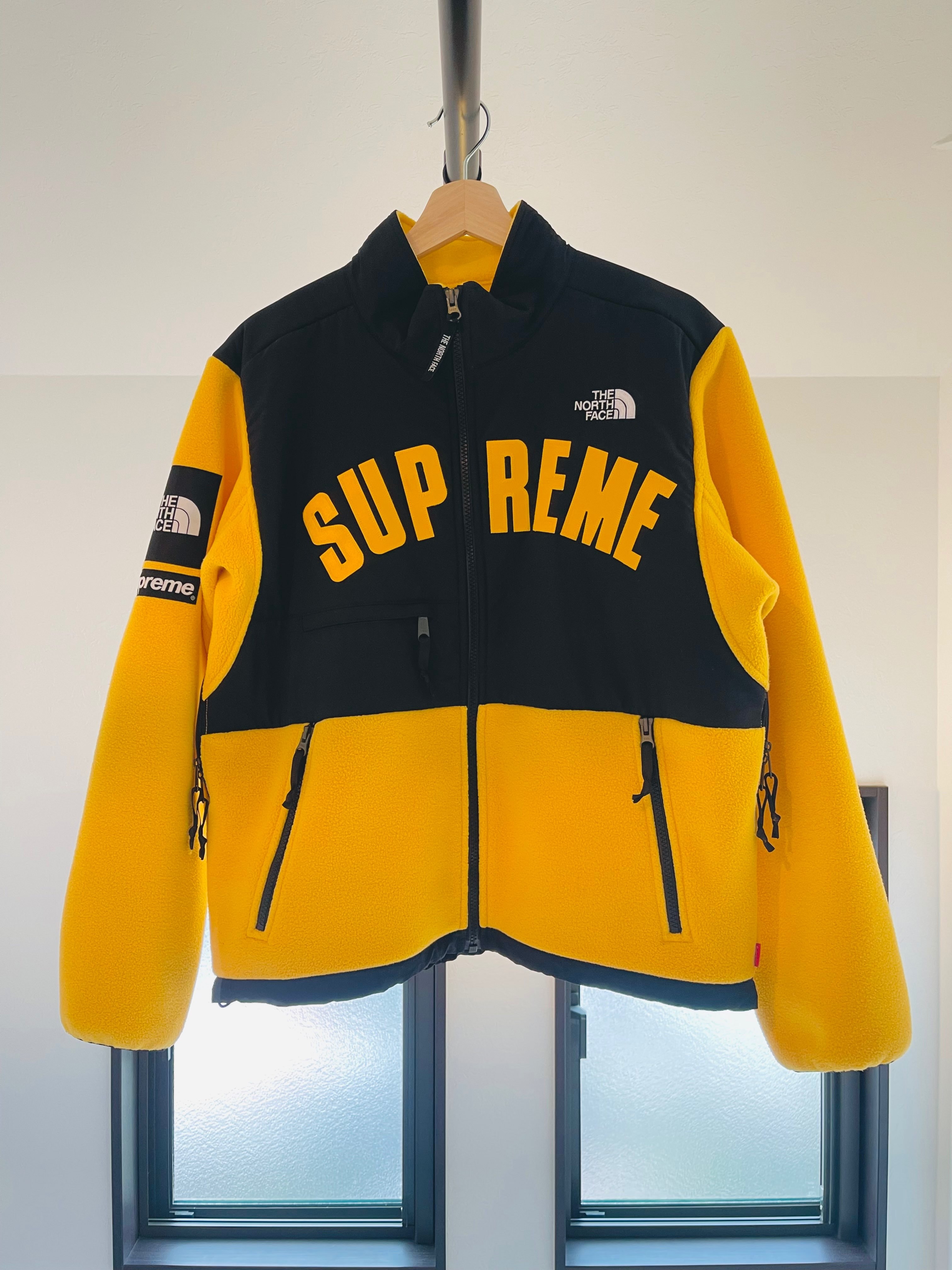 Supreme x The North Face Arc Logo Denali Fleece Jacket "Yellow"