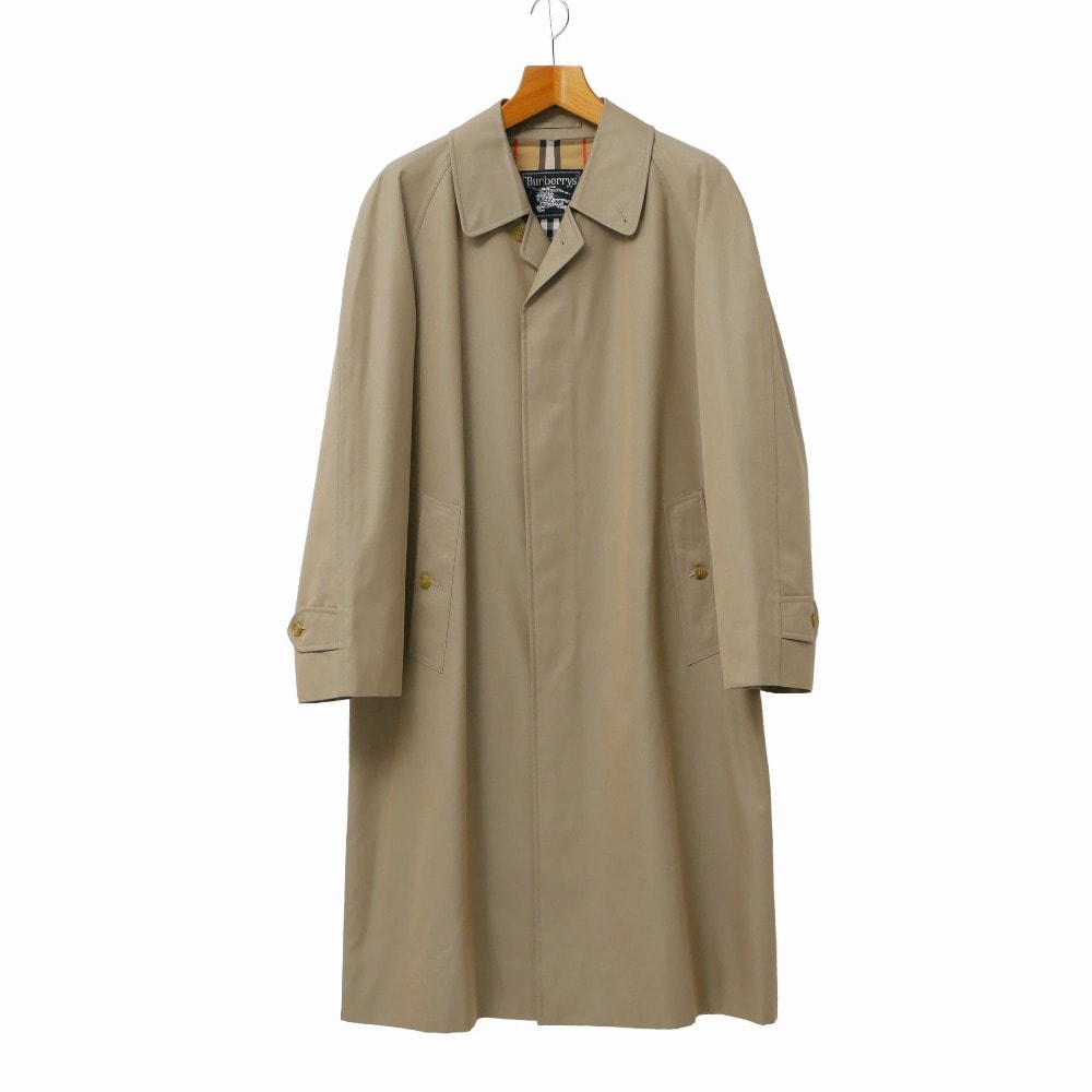 ■美品■Burberrys バーバリーズ ヴィンテージ ステンカラーコート サイズ94-175 裏地 : チェック スプリングコート ロングコート ブランド古着【中古】20260408/RA8885