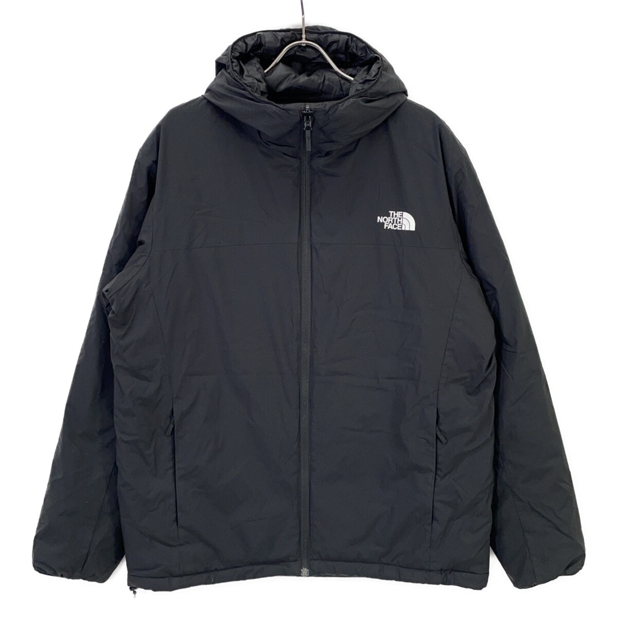 ノースフェイス NY82380 ブラック 中綿ジャケット リバーシブルインサレーテッドフーディ XL