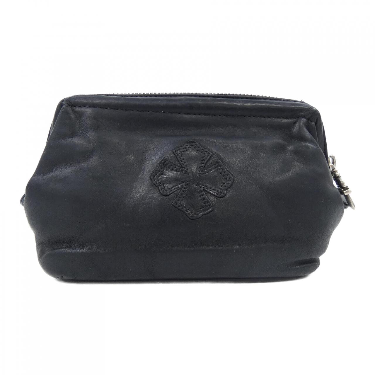 Chrome Hearts CH Plus Cosmetic Pouch "Black"