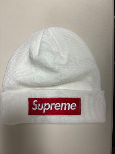 Supreme New Era® Box Logo Beanie "White" (21FW)