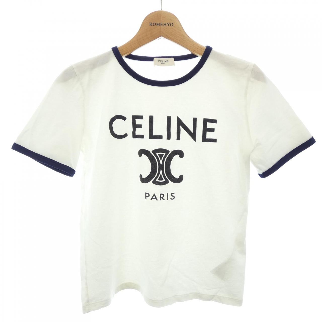 C (やや傷や汚れあり)】セリーヌ CELINE CELINE PARIS Tシャツ
