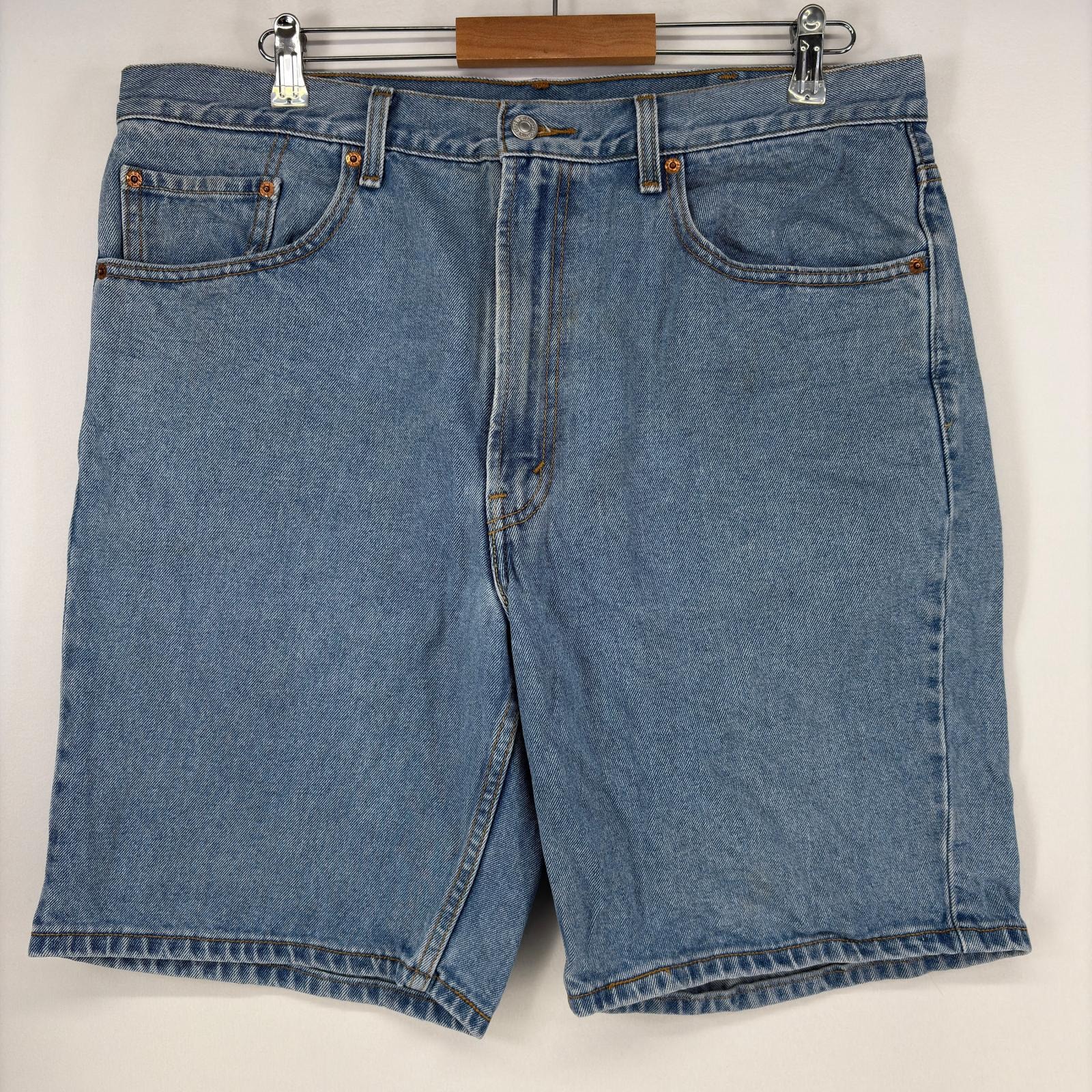 古着 リーバイス Levi's ショートパンツ ストレート 505 ジップフライ デニム 大きいサイズ w38  ブルー メンズ