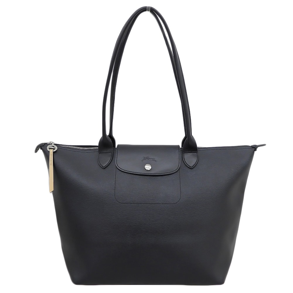ロンシャン ルプリアージュ シティ レザー トートバッグ レディース ブラック