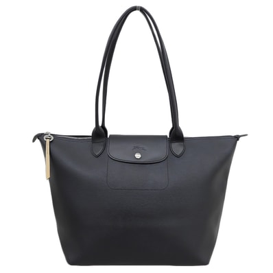 ロンシャン ルプリアージュ シティ レザー トートバッグ レディース ブラック