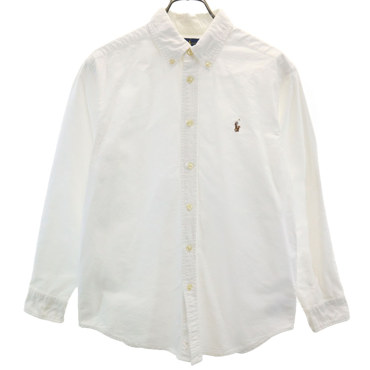 RALPH LAUREN ラルフローレン 長袖 ボタンダウンシャツ 14 ホワイト系 オックスフォード