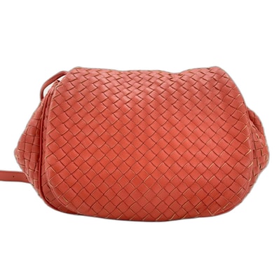 ボッテガヴェネタ BOTTEGAVENETA イントレチャート ショルダーバッグ レザー【中古】
