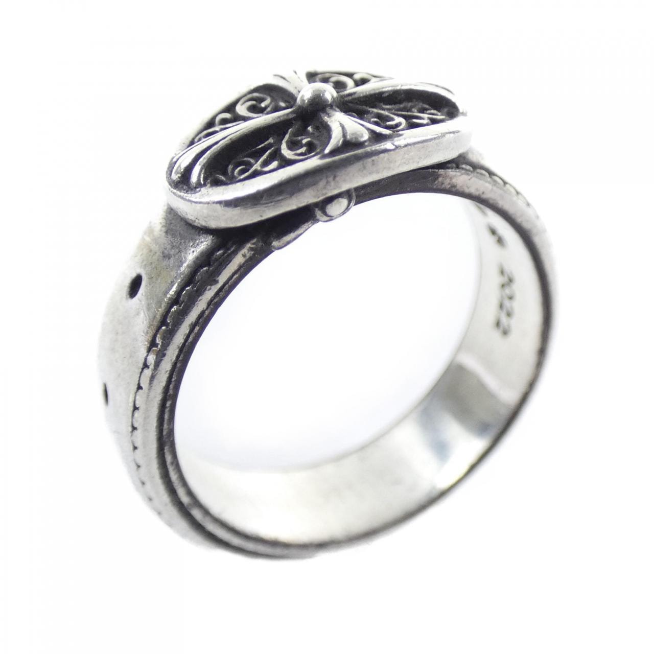 クロムハーツ CHROME HEARTS BELTED OVAL SML 207199602SLVXXX001 RING