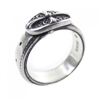 クロムハーツ CHROME HEARTS BELTED OVAL SML 207199602SLVXXX001 RING