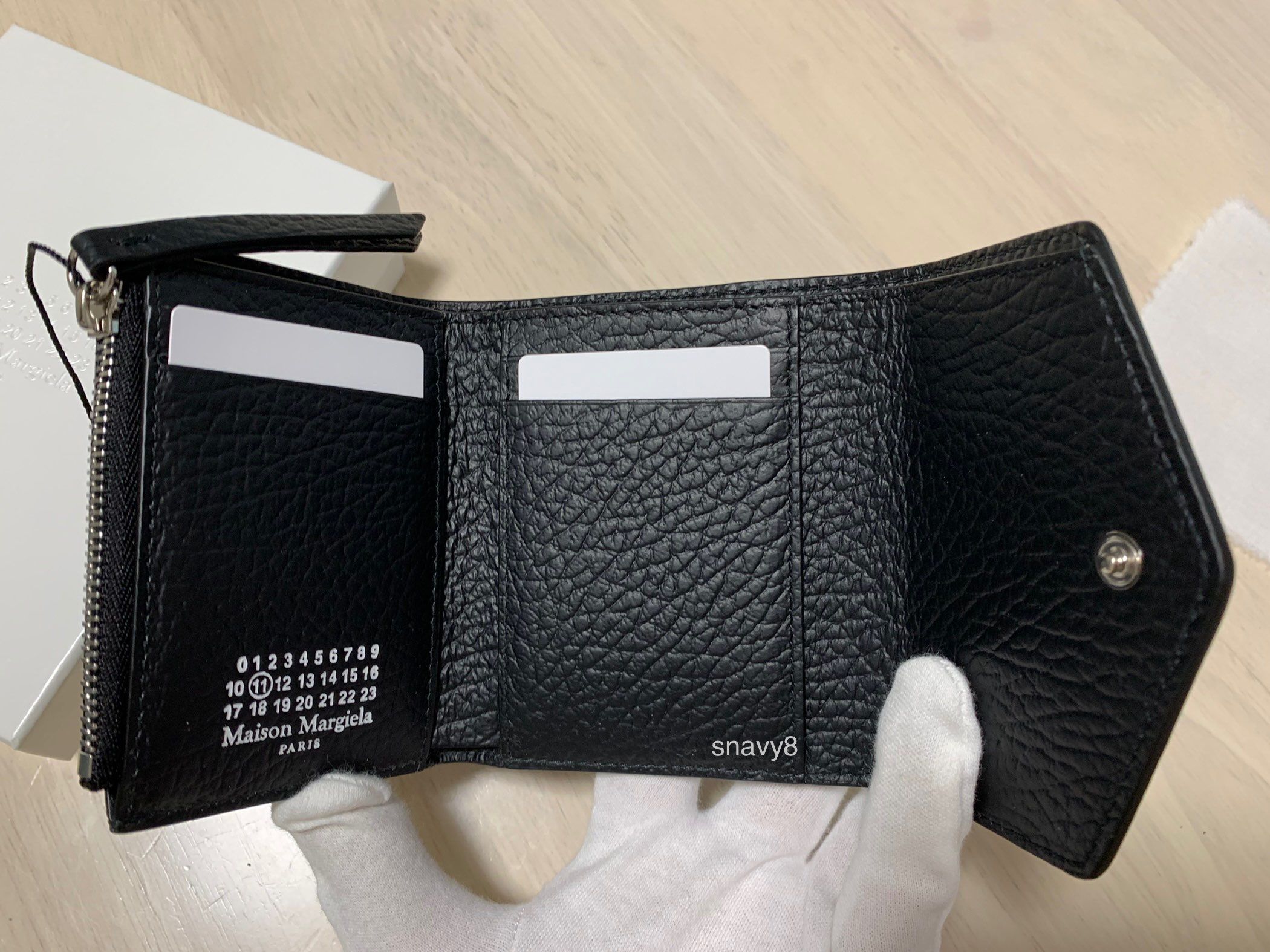 Maison Margiela Envelope Leather Wallet "Black"