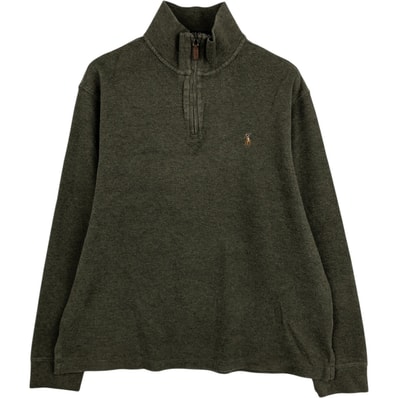 古着 ラルフローレン Ralph Lauren POLO RALPH LAUREN ハーフジップスウェットシャツ トレーナー メンズL相当/eaa624368
