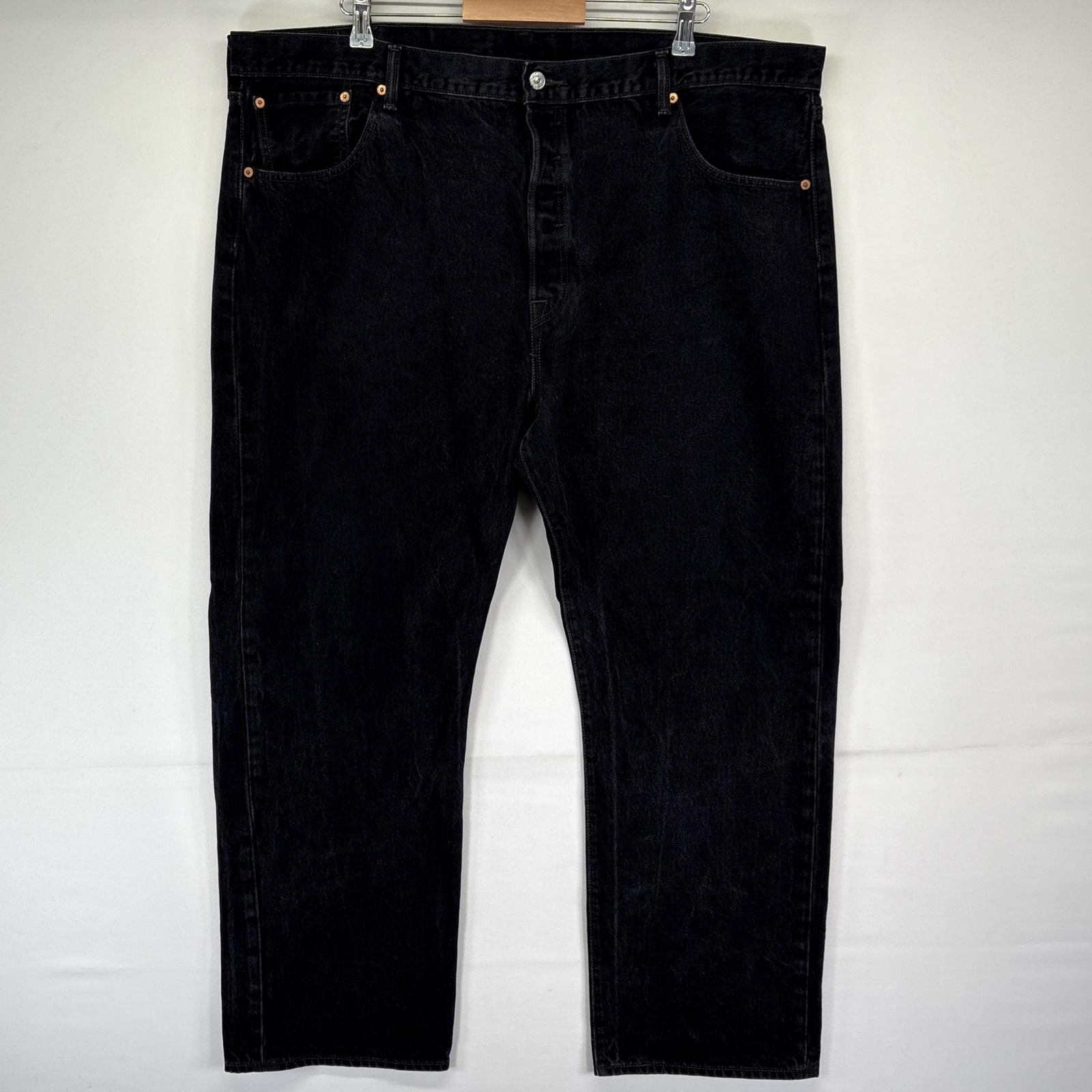 古着 リーバイス Levi's デニムパンツ 501 ストレート ボタンフライ ジーンズ ジーパン 長ズボン 大きいサイズ w46 L32 ブラック メンズ